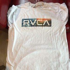 White RVCA short sleeve tee
